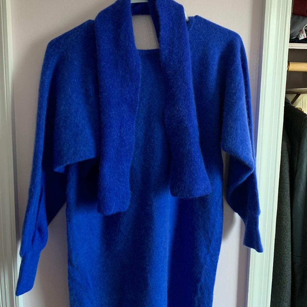 ‼️Sale‼️Blue gina dress with matching scarf